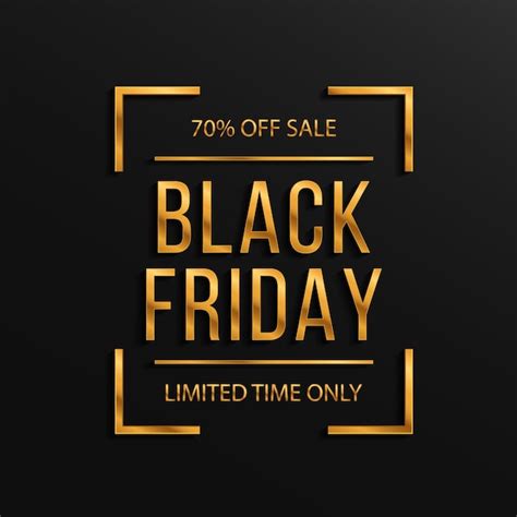 Premium Vector Black Friday Luxury Sale Banner