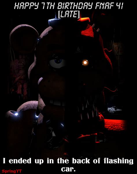 Blender 32fnaf Happy Anniversary Fnaf 4 Late By Springyt On Deviantart