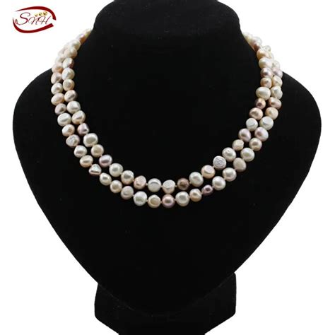 Freshwater Pearl Necklace For Women White Natural Pearls Jewelry