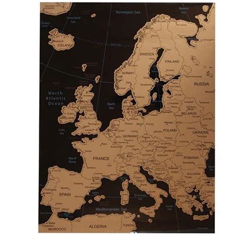 Poster Mappa Europa Da Grattare Cartina Geografica Europea Porn Sex