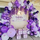 Amazon Pateeha Purple Balloon Arch Kit Butterfly Baby Shower