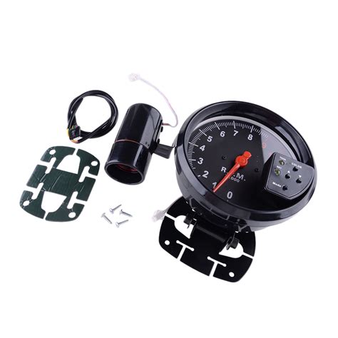 Universal 5 Inch 7 Color Black 11K RPM Shift Light Tachometer Led