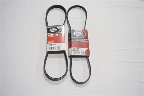 Gates Drive Belt Set 6pk985 And 4pk1013 For Honda Civic Acura 2001 2005 Ebay