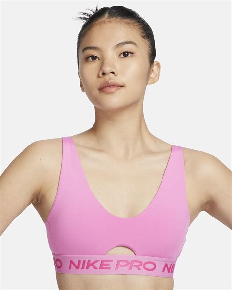 Nike Pro Indy Plunge Womens Medium Support Padded Sports Bra Nike Id