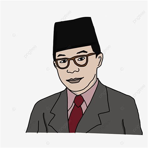 Drs Mohammad Hatta Indonesia Wakil Presiden Tokoh Nasional Png Dan