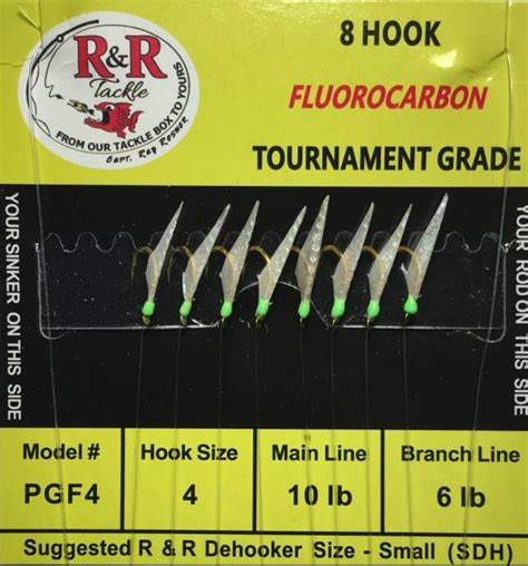 R R Tackle S 8 Hook Sabiki Rig Green Bird Of Prey Fishing Tackle