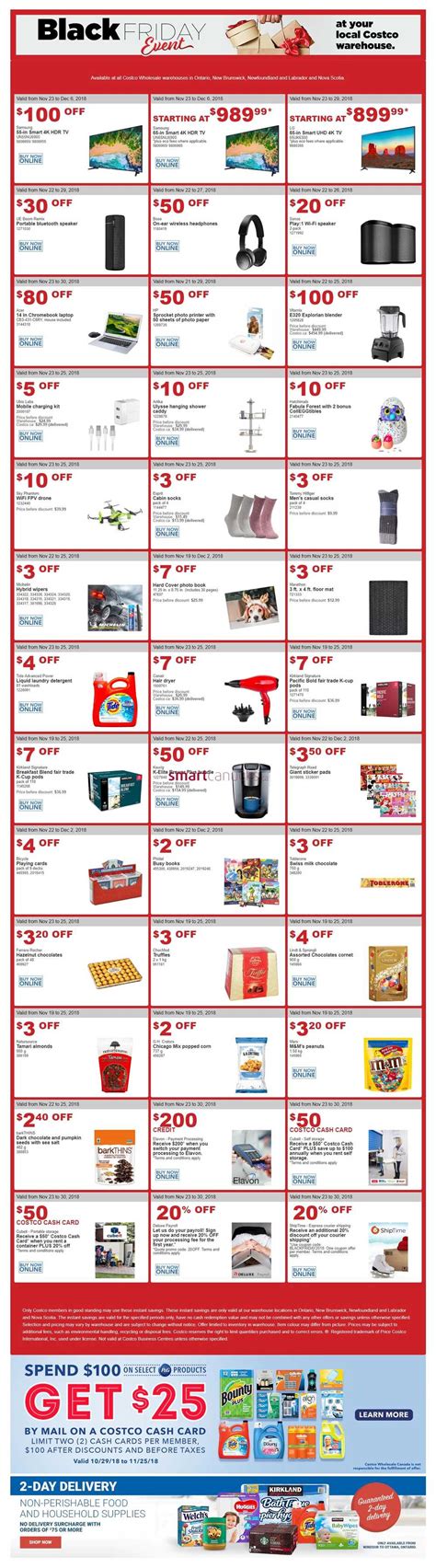 Costco On Atlantic Black Friday Flyer November To