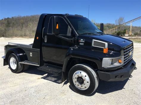 2003 Chevy C5500 Kodiak Monroe Western Hauler Bed Duramax Diesel Bumper Clean