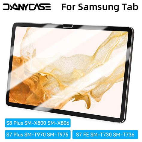 Danycase Película De Vidro Temperado 9h Para Samsung Galaxy Tab S8 Plus Sm X800 X806 S7 Fe T730