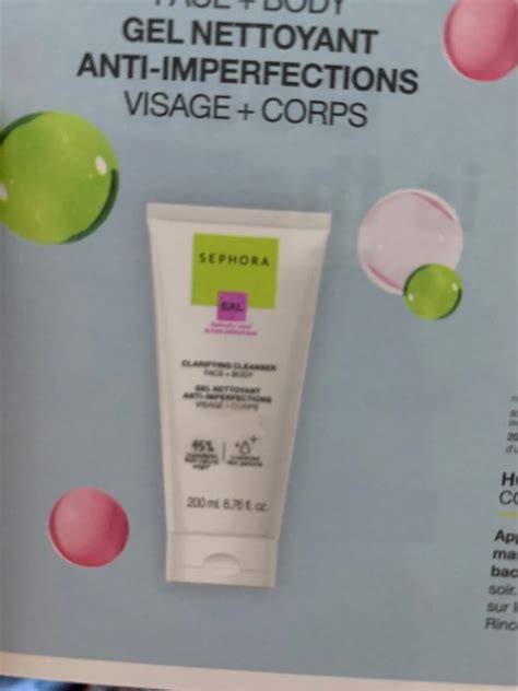 Sephora Gel Nettoyant Anti Imperfections Visage Et Corps INCI Beauty