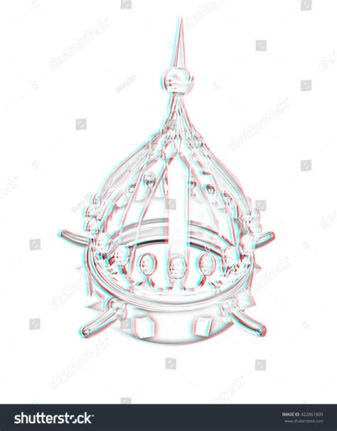 Gold Crown Isolated On White Background Stock Illustration 422861809 | Shutterstock