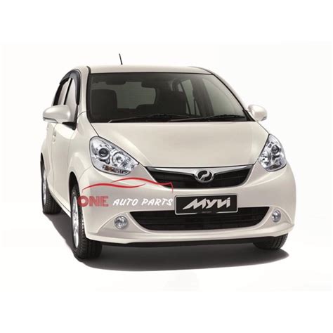 Perodua Myvi Elegance 2011 OEM Fog Lamp 3 Line Style Lemon LED 2 Tone