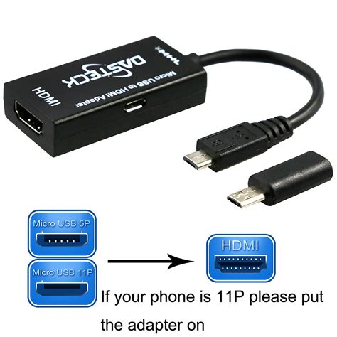 Mhl Adapter Micro Usb To Hdmi 5pin Male To Hdmi Mhl Uk