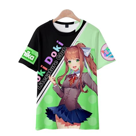 doki doki literature club Merch T-Shirt Short Sleeve Unisex Tee Shirt ...