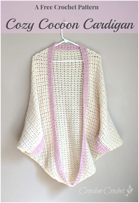 Cozy Cocoon Cardigan A Free Beginner Pattern By Croyden Crochet