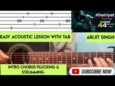 Khairiyat Pucho Arijit Singh Guitar Lesson Intro Chords Strumming