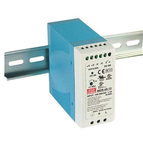 Mdr Acdc Converter Din Rail 41w 24v 17a Single Output Diverse Electronics