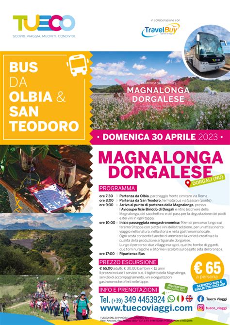 Magnalonga Tueco Viaggi San Teodoro Bus