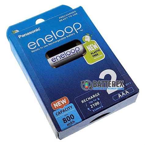 Aaa Panasonic Eneloop 800 Mah Bk 4mcde 2be Ecobox 2 аккумулятора в