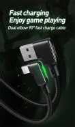 Jual GLO MCDODO Kabel Charger USB Type C Braided L Shape 3A 1 8 Meter