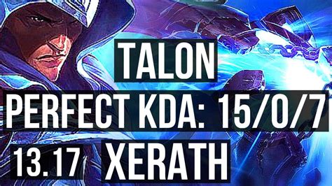 TALON Vs XERATH MID 15 0 7 Legendary 6 Solo Kills 1 5M Mastery