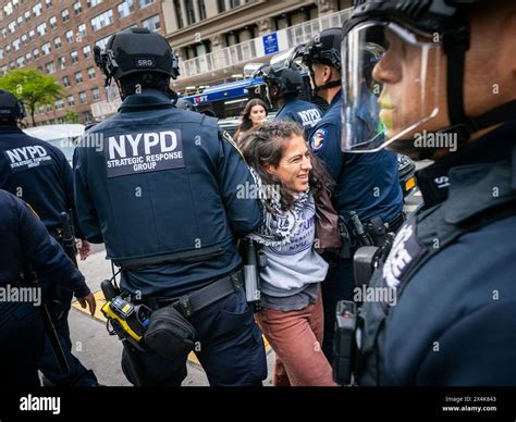 New York New York Usa 3rd May 2024 A Woman Is Arrested And Taken