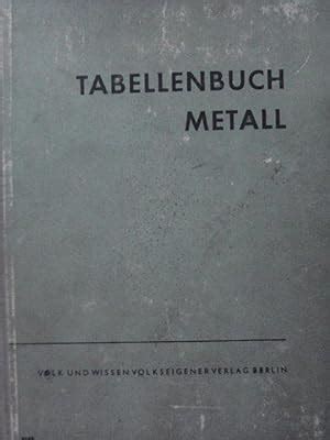 Tabellenbuch Metall AbeBooks