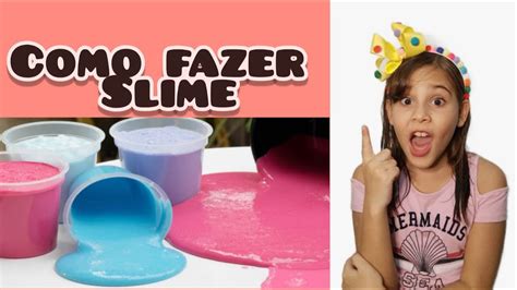 Como Fazer Slime Com Cola Brancapasta De Dente E Detergente Youtube