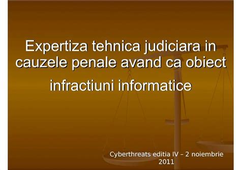 Pdf Expertiza Tehnica Judiciara In Cauzele Penale Avand Ca Obiect