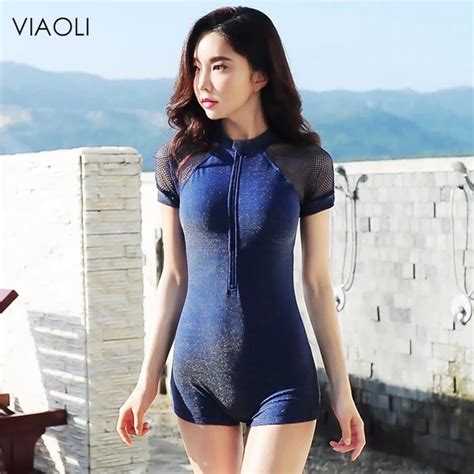 Aliexpress Buy New Women One Piece Swimsuit Korean Version Of