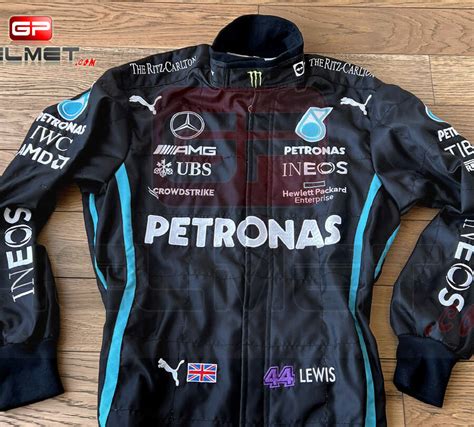 Lewis Hamilton 2022 Replica Racing Suit Mercedes Amg F1 Black Lives Matter Model Gpbox