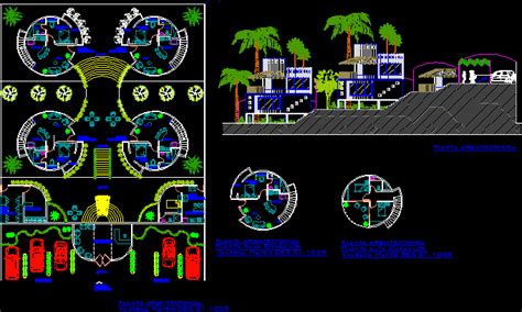 Recreational Center Holiday Inn Villa 2d Dwg Plan For Autocad