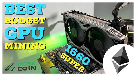 Best New Budget Gpu For Mining Nvidia 1660 Super Mining Hashrates Review Coin Chatter Crypto