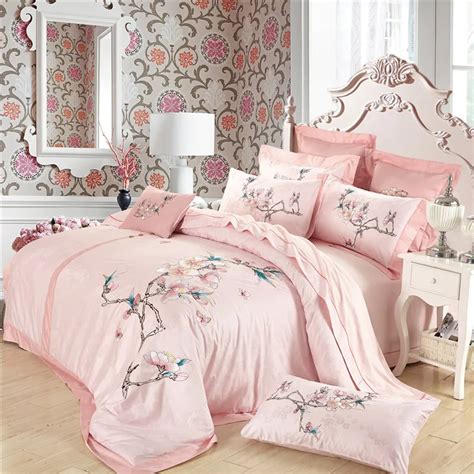 Oriental Bedding Set Queen Size Egyptian Bedding Cotton Floral