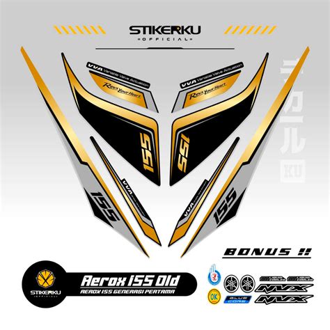 Jual Striping Aerox Lama Motif Stiker Aerox Old Vva