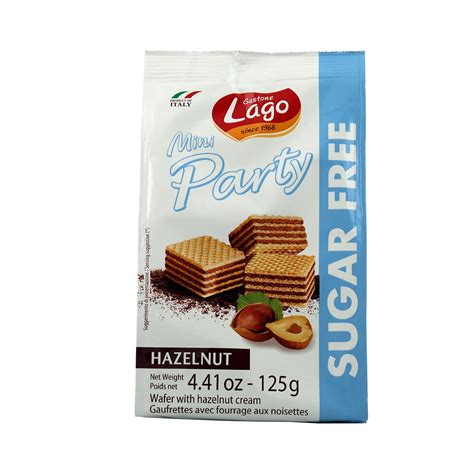 Lago Mini Party Wafers Hazelnut Cream Sugar Free G Amazon In