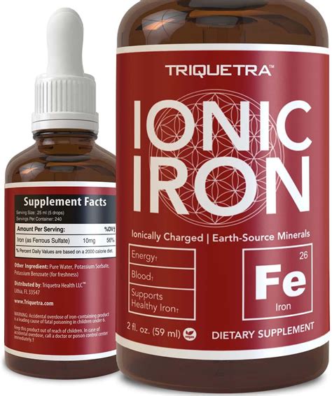 Amazon Ionic Liquid Iron Supplement Servings Highest