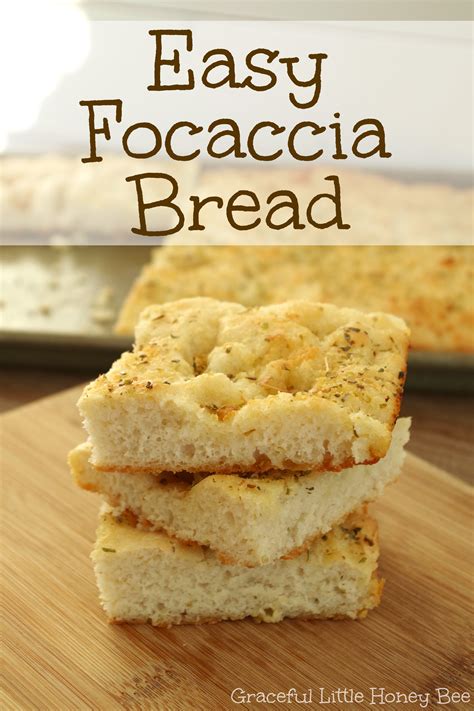 Easy Focaccia Bread Recipe Graceful Little Honey Bee