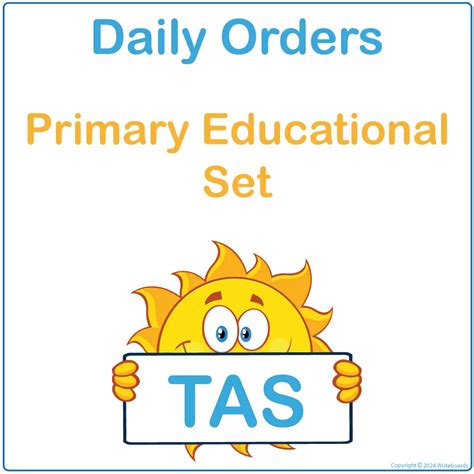 daily orders primary education set writeboards
