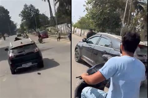 Bengaluru Road Rage Man Dragged On Cars Bonnet For 1 Km Horrific Video Emerges