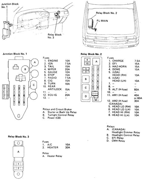 1986 Toyota Camry Wiring Diagram Original