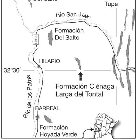 Mapa De Ubicaci N De La Formaci N Ci Naga Larga Del Tontal Carbon Fero