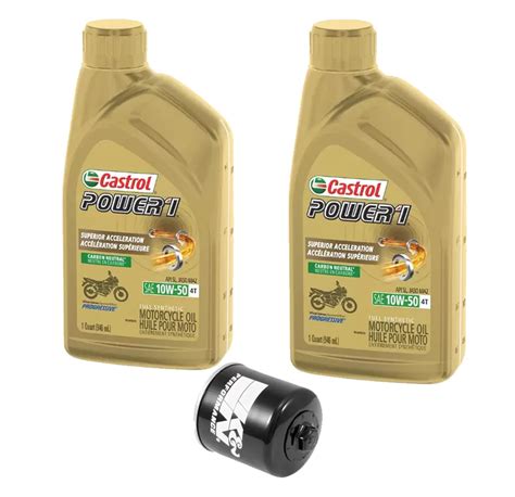 Kit Mantenci N L Castrol Full Sint Tico W Filtro K N Riders