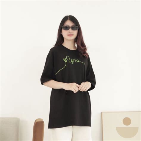 Jual Promosi Msmo Cursive Tshirt Grafitti Oversized Oversized Tee