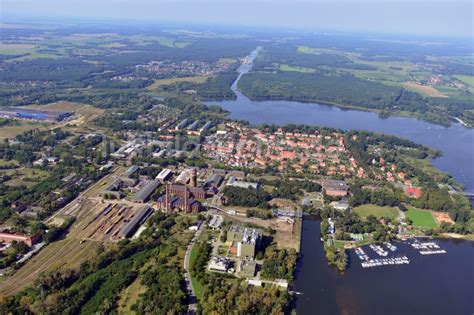 Brandenburg Havel Von Oben Brandenburg An Der Havel Im Bundesland