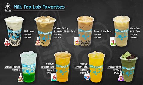 Bubble Milk Tea Menu Design