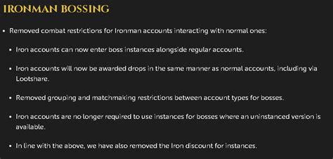 Group Bossing With Everyone Is Now Possible For Runescape Ironman Accounts