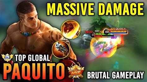 MASSIVE DAMAGE PAQUITO BEST BUILD 2023 TOP GLOBAL PAQUITO GAMEPLAY