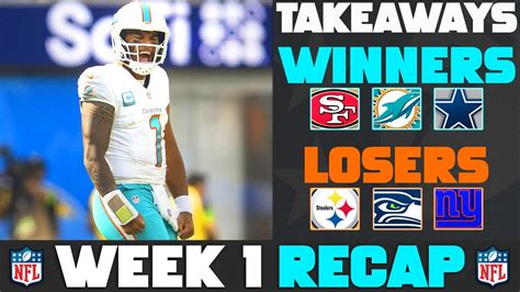 Nfl Week 1 Recap 2023 Nfl Week 1 Winners And Losers Youtube