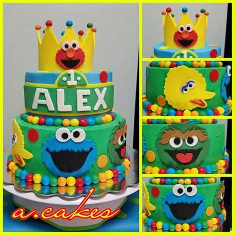 Sesame Street Fondant Birthday Sesame Street Cake Toppers Etsy